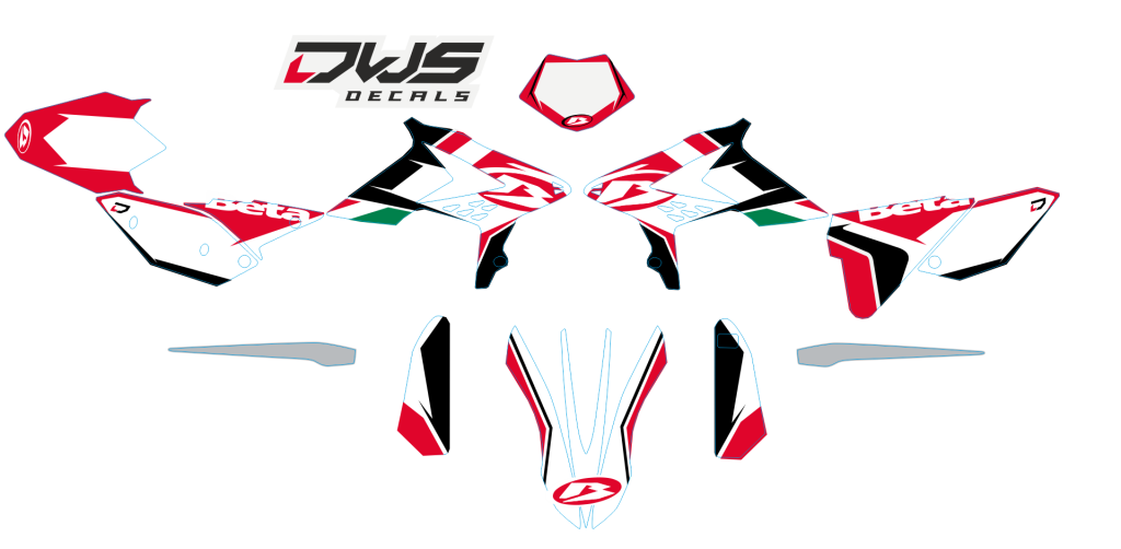 Complete Stickerset Beta RR 2takt 4 takt 2013 2014 2015 Decals dekor design graphics aufklebe stickerset nummerset dws mx