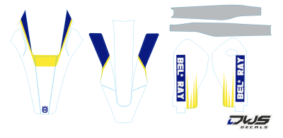 Trimset Husqvarna TC 125 FC  250 350 450 FS 450 2016 Decals dekor design graphics aufklebe stickerset nummerset dws mx