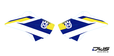 Radiaset Husqvarna TC 125 FC 250 350 450 2014 2015 Model 1 Set  Decals dekor design graphics aufklebe stickerset nummerset dws mx
