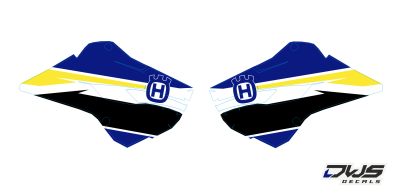 Radiaset Husqvarna TC 125 FC 250 350 450 2014 2015 Model 2 Set  Decals dekor design graphics aufklebe stickerset nummerset dws mx