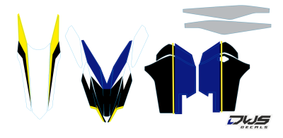 trimset Husqvarna TC 125 FC 250 350 450 2014 2015 Model 2 Set  Decals dekor design graphics aufklebe stickerset nummerset dws mx