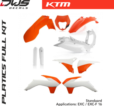 KTM Plastics Acerbis EXC EXC-F 2016 Standard 16
