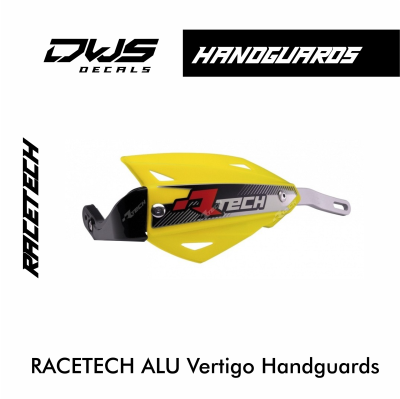 RACETECH ALU Vertigo Hanguards dws decals handkappen handkap