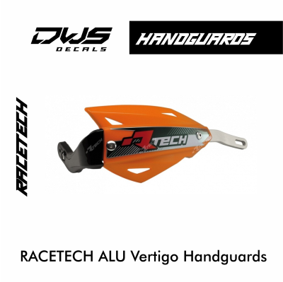 RACETECH ALU Vertigo Hanguards dws decals handkappen handkap