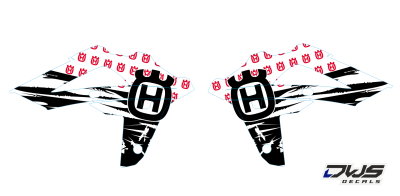 Radiaset Husqvarna 250 450 510 2008 2009 2010 Decals dekor design graphics aufklebe stickerset nummerset dws mx