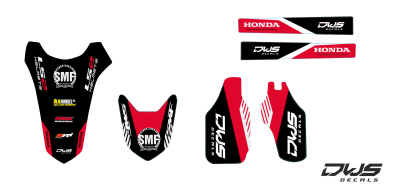 SMF Honda CRF 450 supermofools 2010 DWS decals decore graphics graphix mx decals
