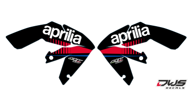 Radiaset Radiator scoops shrouds tank kappe Aprillia SXV 450 550 Enduro complete stickerset decore decal set decal kit aufklebe nummerset trimset radiaset radiotor scoops front fender fork protectors rear fender kotflugel mx graphics dws decals