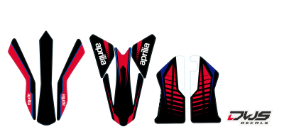 Trimset  Aprillia SXV 450 550 Enduro complete stickerset decore decal set decal kit aufklebe nummerset trimset radiaset radiotor scoops front fender fork protectors rear fender kotflugel mx graphics dws decals front fender Kotflugel vorne voorspatbord rea