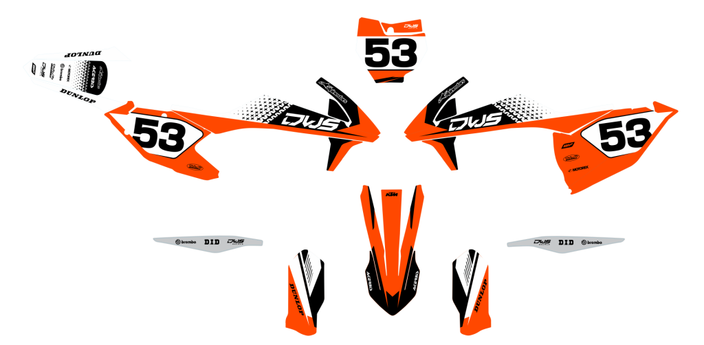 KTM SX SX-F 125 150 250 350 450 2016/2018 Model 26 Set