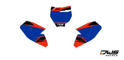 Nummerset KTM SX SX-F 125 150 250 350 450 2016 Model 3Decals dekor design graphics aufklebe stickerset nummerset dws mx