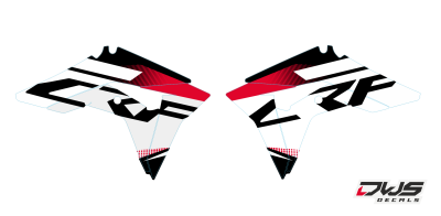 Complete stickerset Honda CRf 450 R XR 2017 Decals dekor design graphics aufklebe stickerset nummerset dws mx model 1 Honda factory look 2017 graphic rear fender front fender forkprotectors fluor yellow kabelgeschutzer kot flugel neon