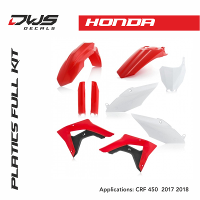 Honda plastics CRF 450 RX 2017 2018 2019 replica acerbis dws decals