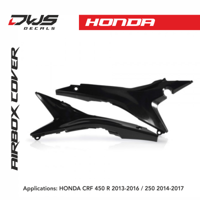 AIRBOX COVER HONDA CRF450R 2013-2016 250 2014-2017 - red dws decals acerbis