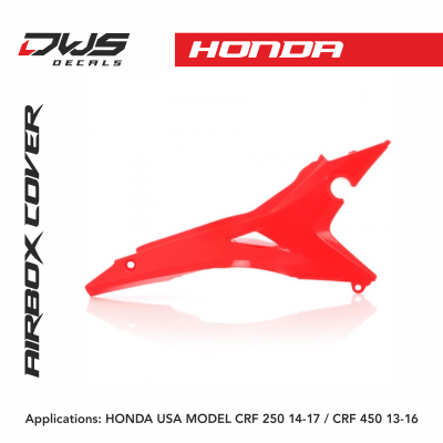 HONDA USA MODEL CRF 250 14-17 / CRF 450 13-16 red dws decals acerbis