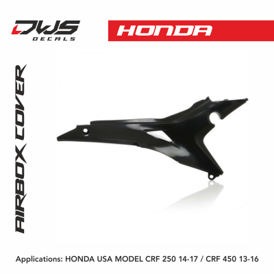 HONDA USA MODEL CRF 250 14-17 / CRF 450 13-16 black dws decals acerbis