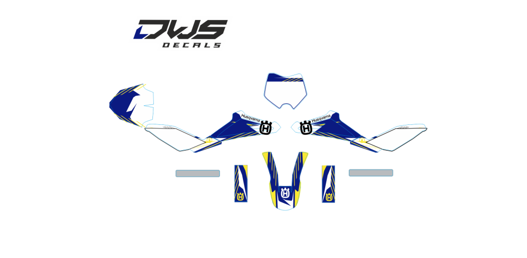 Complete stickerset Husqvarna CR 50 2011/2012 Decals dekor design graphics aufklebe stickerset nummerset dws mx