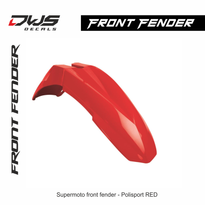 polisport frontfender smf dws decals red rood 