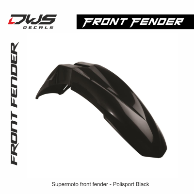 polisport frontfender smf dws decals black zwart