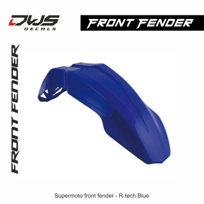 Racetecht rtech frontfender smf dws decals blue blauw