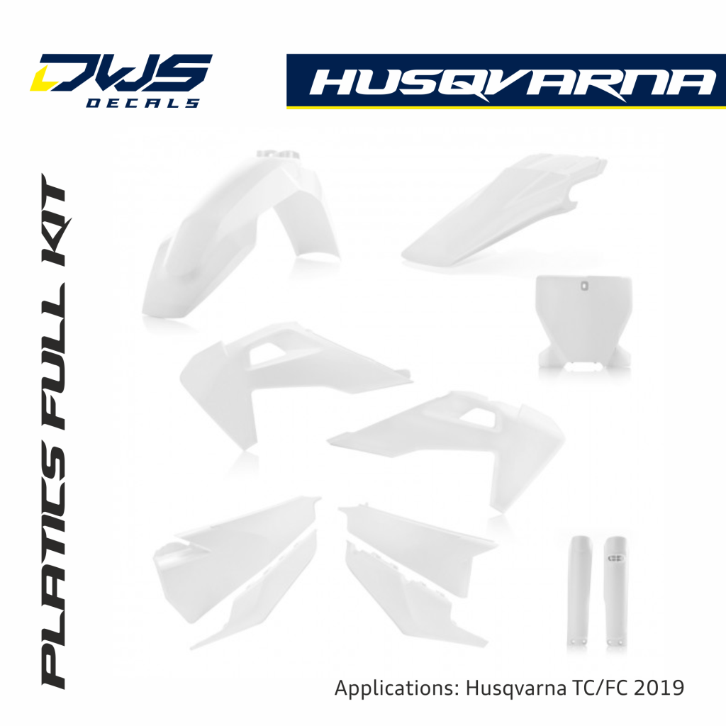 Husqvarna Plastics TC 125 FC 250 350 450 FS 450 2019 wit