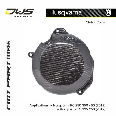 Husqvarna FC 250 350 450 2019 TC 125 250 2019 carbon clutch cover ontstekings deksel dws decals cmt clutch cover