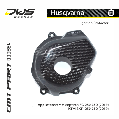 Husqvarna Carbon carbonnen ignition protector ontestekings deksel husqvarna 250 350 2019 ktm sxf 250 350 2019
