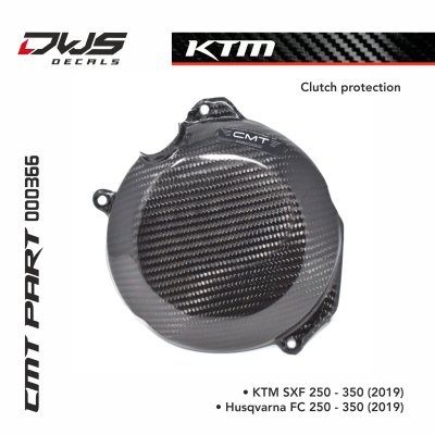 Ktm carbon carbonnen clutch protection ontstekings deksel FITS ON • KTM SXF 350 (2019) • KTM SXF 250 (2019) • KTM SX 250 (2019) • KTM SX 150 (2019) • KTM SX 125 (2019) • KTM SXF 450 (2019) dws decals cmt