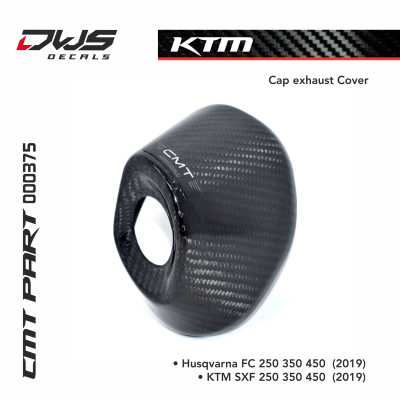 KTM Carbon carbonnen cap cover exhaust  uitlaat beschermer kapjes FITS ON • Husqvarna FC 250 (2019) • Husqvarna FC 350 (2019) • Husqvarna FC 450 (2019) • KTM SXF 250 (2019) • KTM SXF 350 (2019) • KTM SXF 450 (2019)