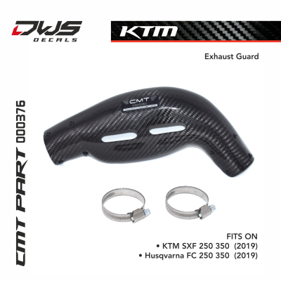 ktm carbon carbonnen exhaist guard uitlaatbeschermer cmt dws decals FITS ON • Husqvarna FC 250 (2019) • Husqvarna FC 350 (2019) • KTM SXF 250 (2019) • KTM SXF 350 (2019) WEIGHT 30 g 000367