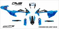 SMF supermofools Crashking 2018 blue medal ktm exc 125 250 350 450 2017 2018 2019 dws decals front fender supoermoto supermotard side panel s fork protectors radiator shrouds blue ltm plastic rear fender swingarm decals