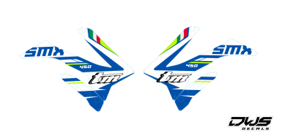 radiator delen radiator shrouds Tm SMX 300 - 250 FI - 450 FI -530 FI 4T 2015 2016 2017 2018 Model 6 dws decals Gehele stickerset bestaande uit - Radiaset (4 delig) - Nummerset (10 delig) - Trimset 6 delig) Complete decalkit TM SMX 300 - 250 FI - 450 FI -5