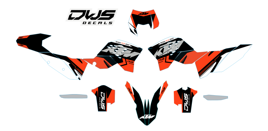 Complete Stickerset SX - EXC 2008 2009 2010 2011 Model 10