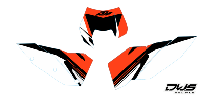 Nummerset KTM EXC 2008 - 2011 Model 10