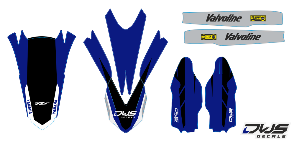 Trimset Yamaha Revolution YZ 125 250 2015/2016 Model 8