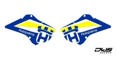 Husqvarna TE FE 125 250 350 450 501 2014 2015 2016 decals kit stickersset aufklebe decore mx enduro offroad supermotodide panels radiataor shrouds fork protectors rear fender front fender swingarm kotflugel