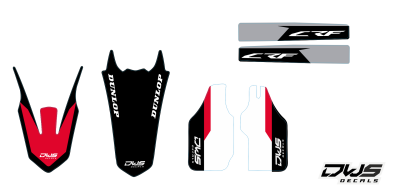 Honda CRF 450 2013/2016 Honda CRF 250 2014/2017 Model 11 stickerset decore aufklebe decals dws decals mx enduro supercross superbiker southpants zuidbroek side panele radiator shrouds front fender rear fender swingarm