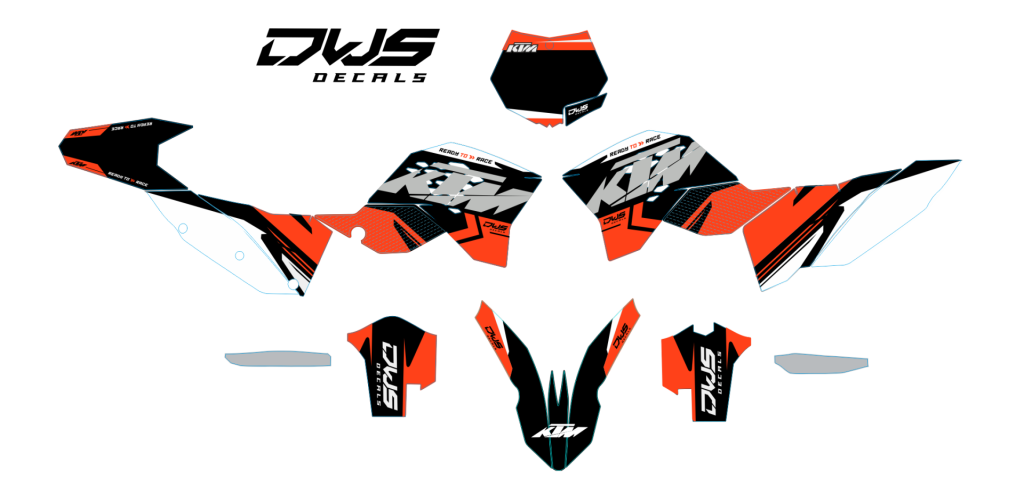 KTM SX SX-F 125 150 250 350 450 2007/2010 Model 4 Set