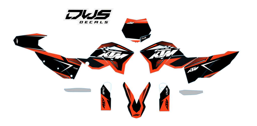 KTM SX SX-F 125 150 250 350 450 2007/2010 Model 5 Set