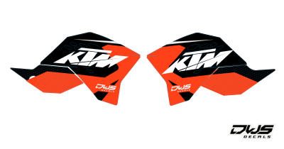 radia radiator shrouds ktm sx sxf 2007 2008 2009 2010 Radiator scoops dws decals stickers graphics decore
