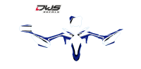 Complete stickerset Honda CRF 110F 2013 2014 2015 2016 blauw blue blau Decals dekor design graphics aufklebe stickerset nummerset dws mx