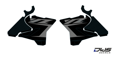 Radiaset Yamaha YZ 125-250 2015/2016/2017/2018 Model 6 radiator shrouds scoops tank mx decore decals dws 