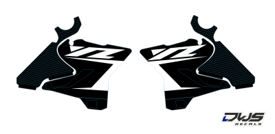 Radiaset Yamaha YZ 125-250 2015/2016/2017/2018 Model 6 radiator shrouds scoops tank mx decore decals dws