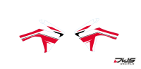 Radiaset Honda CRF 110F 2013 2014 2015 2016 rood red rot Decals dekor design graphics aufklebe stickerset nummerset dws mx
