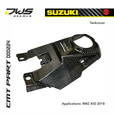 CARBON TANK COVER for SUZUKI RMZ 450 2018 cmt dws decals