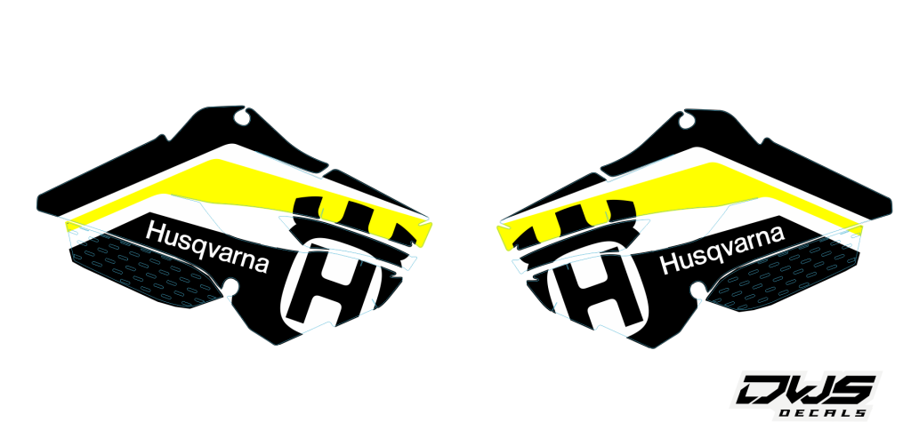 Complete Stickerset Husqvarna TC 125 FC 250 350 450 2014 2015 Model 2 Set Decals dekor design graphics aufklebe stickerset nummerset dws mx