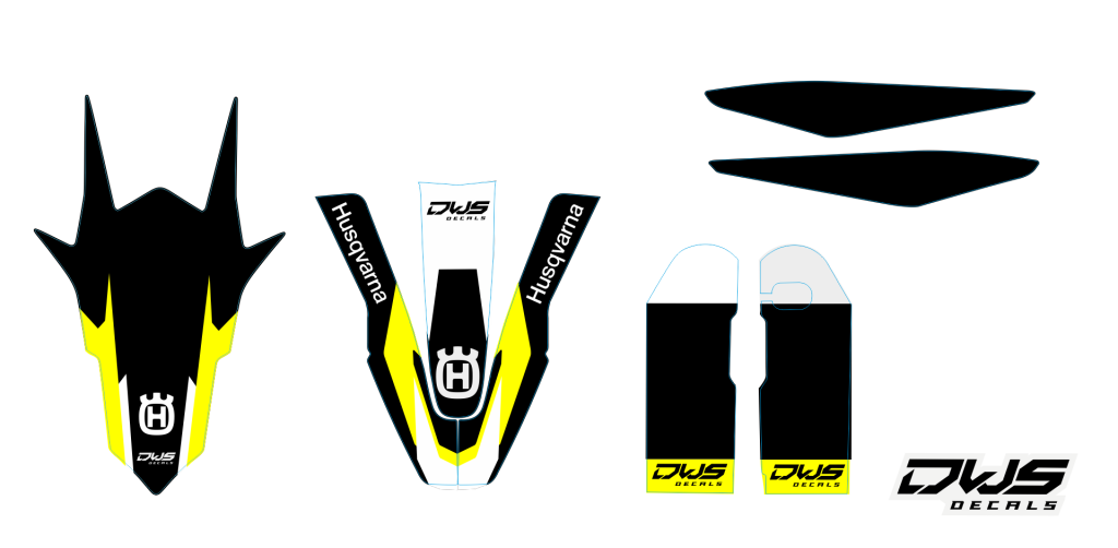 Complete Stickerset Husqvarna TC 125 FC 250 350 450 2014 2015 Model 1 Set Decals dekor design graphics aufklebe stickerset nummerset dws mx