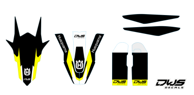 Complete Stickerset Husqvarna TC 125 FC 250 350 450 2014 2015 Model 1 Set Decals dekor design graphics aufklebe stickerset nummerset dws mx