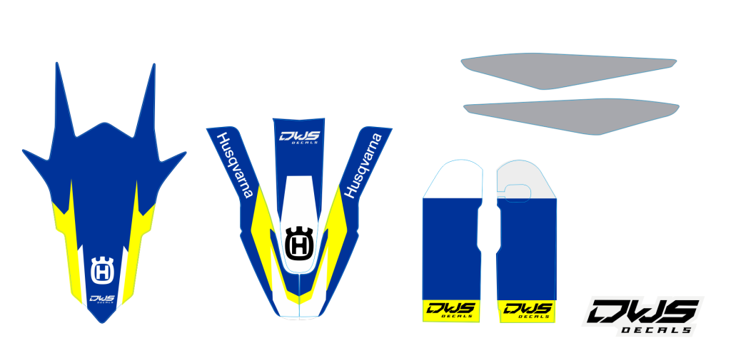 Complete Stickerset Husqvarna TC 125 FC 250 350 450 2014 2015 Model 1 Set Decals dekor design graphics aufklebe stickerset nummerset dws mx