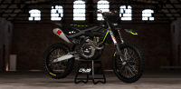 Complete stickerset Husqvarna TC 125 FC 250 350 450 FS 450 2016 2017 geel zwart gelb schwarz yellow black Decals dekor design graphics aufklebe stickerset nummerset dws mx