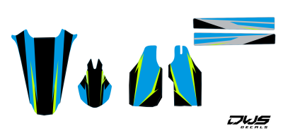 Trimset Honda CRF 250 2004 2005 2006 2007 2008 2009 Honda CRF 450 2005 2006 2007 2008 SET model 3 Set Decals dekor design graphics aufklebe stickerset nummerset dws mx